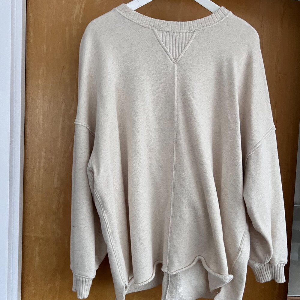 Aerie Oversized French Terry Oatmeal Sweatshirt | M